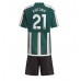 Billige Manchester United Antony #21 Børnetøj Udebanetrøje til baby 2023-24 Kortærmet (+ korte bukser)